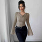Ribbed Off-the-Shoulder Sweater - Off-the-Shoulder Ribbed Sweater for Effortless Elegance