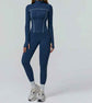Zipper Slim Fit Yoga Suit - Three-Piece Health Sports Activewear