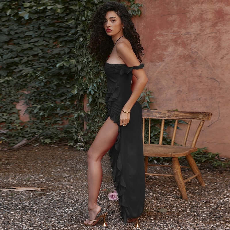 Female Summer Temperament Dress with Stylish Stringy Selvedge Stitching - Florence Luxe