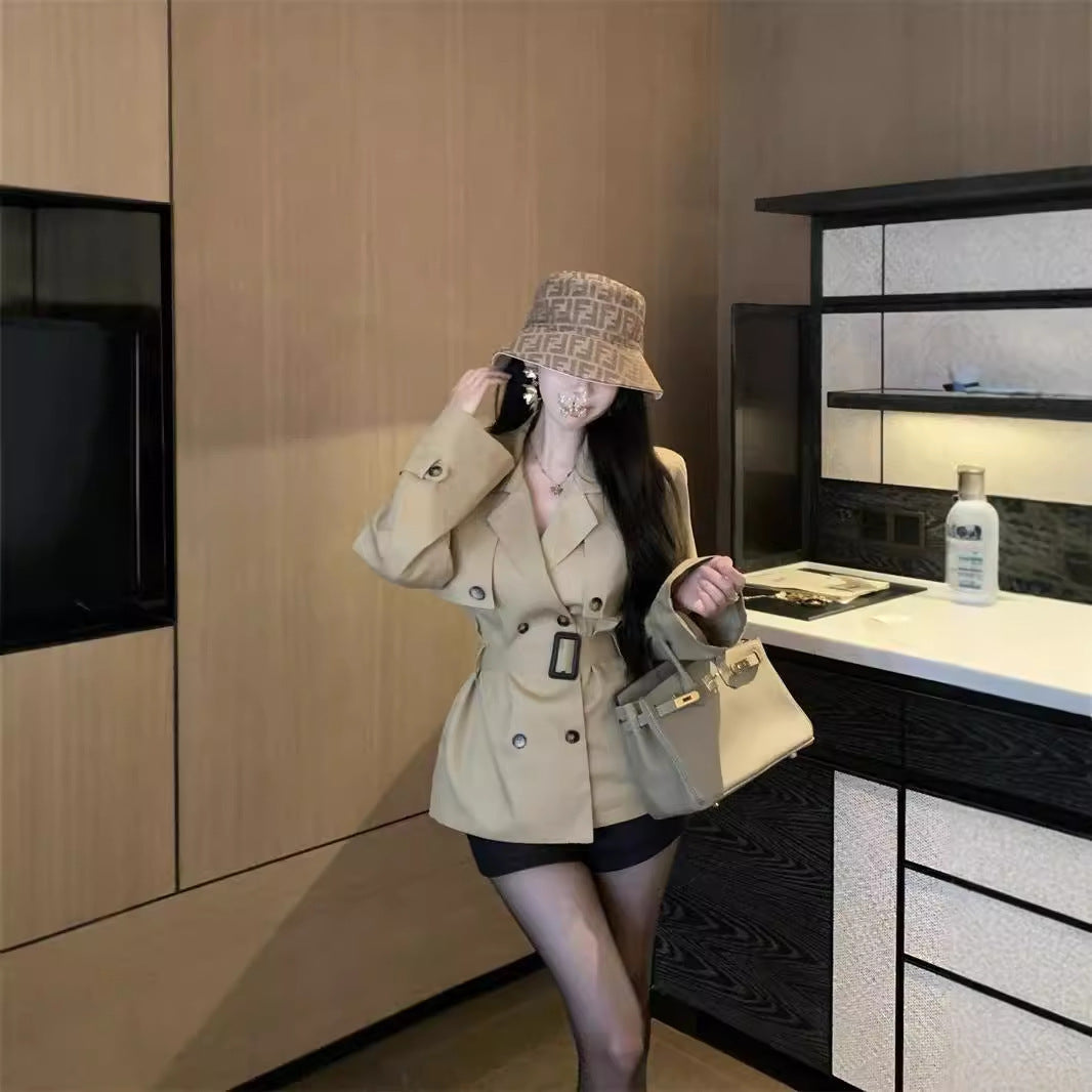 French Double Breasted Coat - Elegant French Style for Timeless Sophistication - Florence Luxe