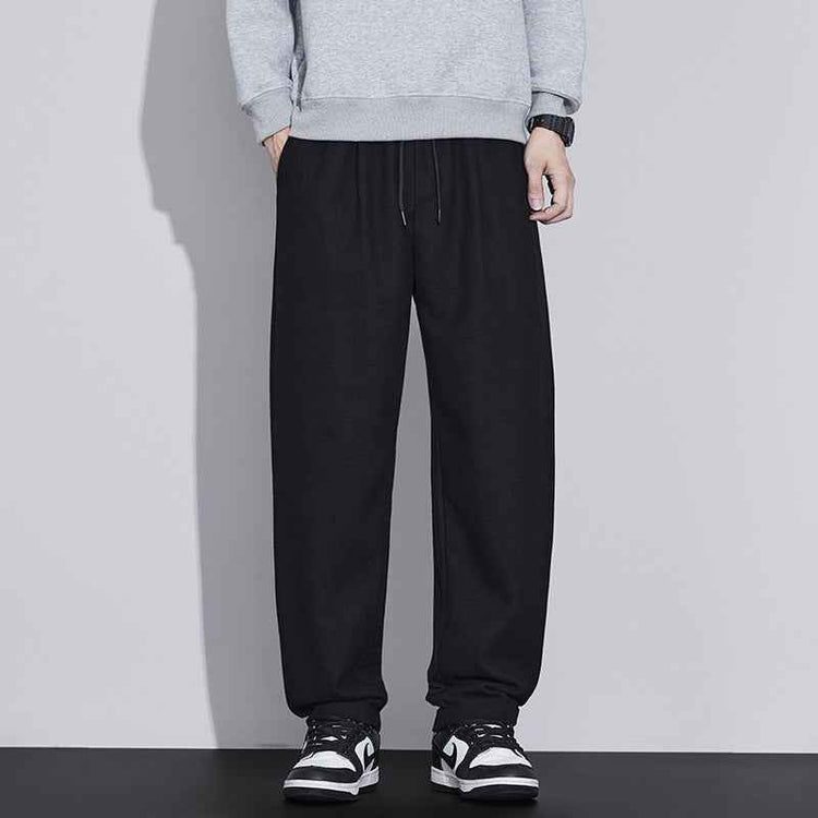 Retro Wool Tapered Pants - Stylish Mens Casual Loose Pants for Everyday Wear
