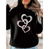 Hooded Hoodie with Printed Top for Stylish Comfort