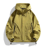 Spring And Autumn High-grade Simple Versatile Trench Coat Windproof Hood Jacket