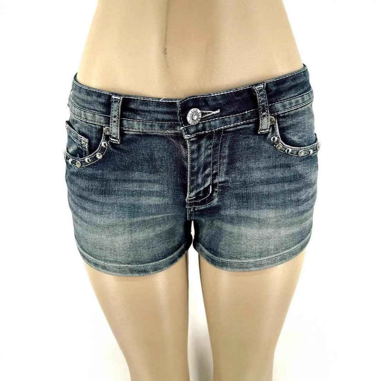 Fashion Hot Pants Embroidered Denim Shorts
