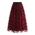 Fashion High Waist Mesh Skirt with Big Hem for Women - Florence Luxe