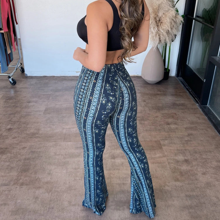 High Elastic Slim Print Trousers for Women – Sexy Fit Tight Pants - Florence Luxe