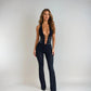 Lash Rope Lace Up Jumpsuit - Slim Fit See-Through Design - Florence Luxe