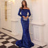 Strapless Long Sleeve Sequins Evening Dress for Parties - Perfect Strapless Sequins Evening Dress