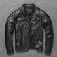 First Layer Cowhide Leather Coat Men&