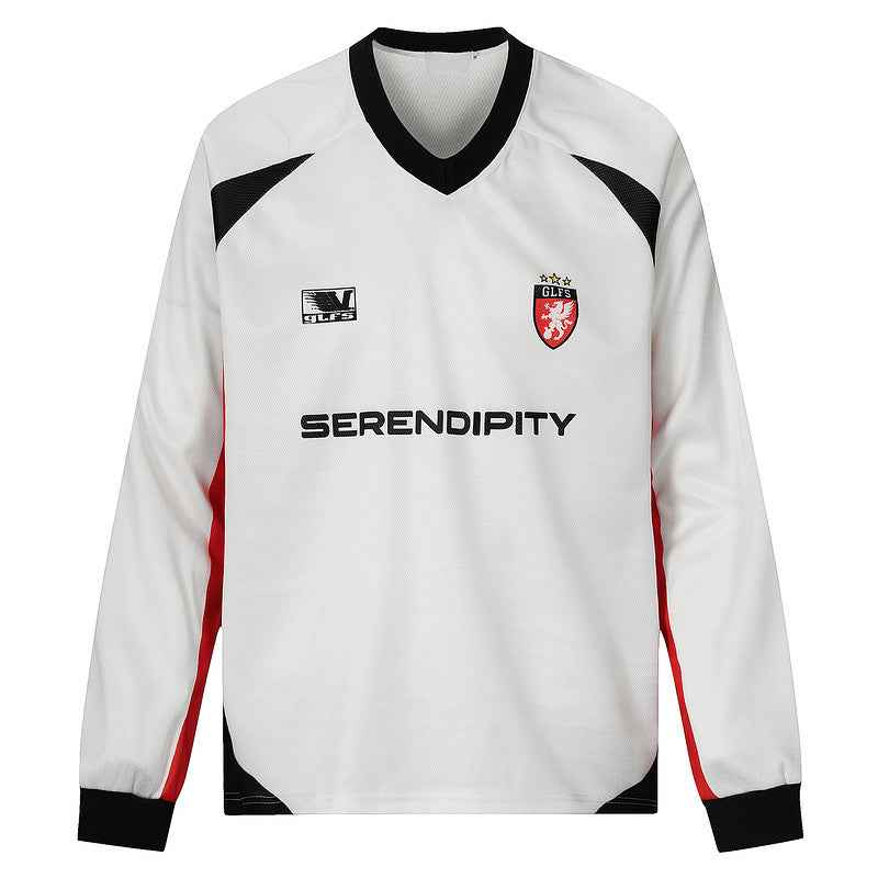 American Retro Long Sleeve T-shirt for Men with Stitching Design