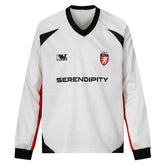 American Retro Long Sleeve T-shirt for Men with Stitching Design