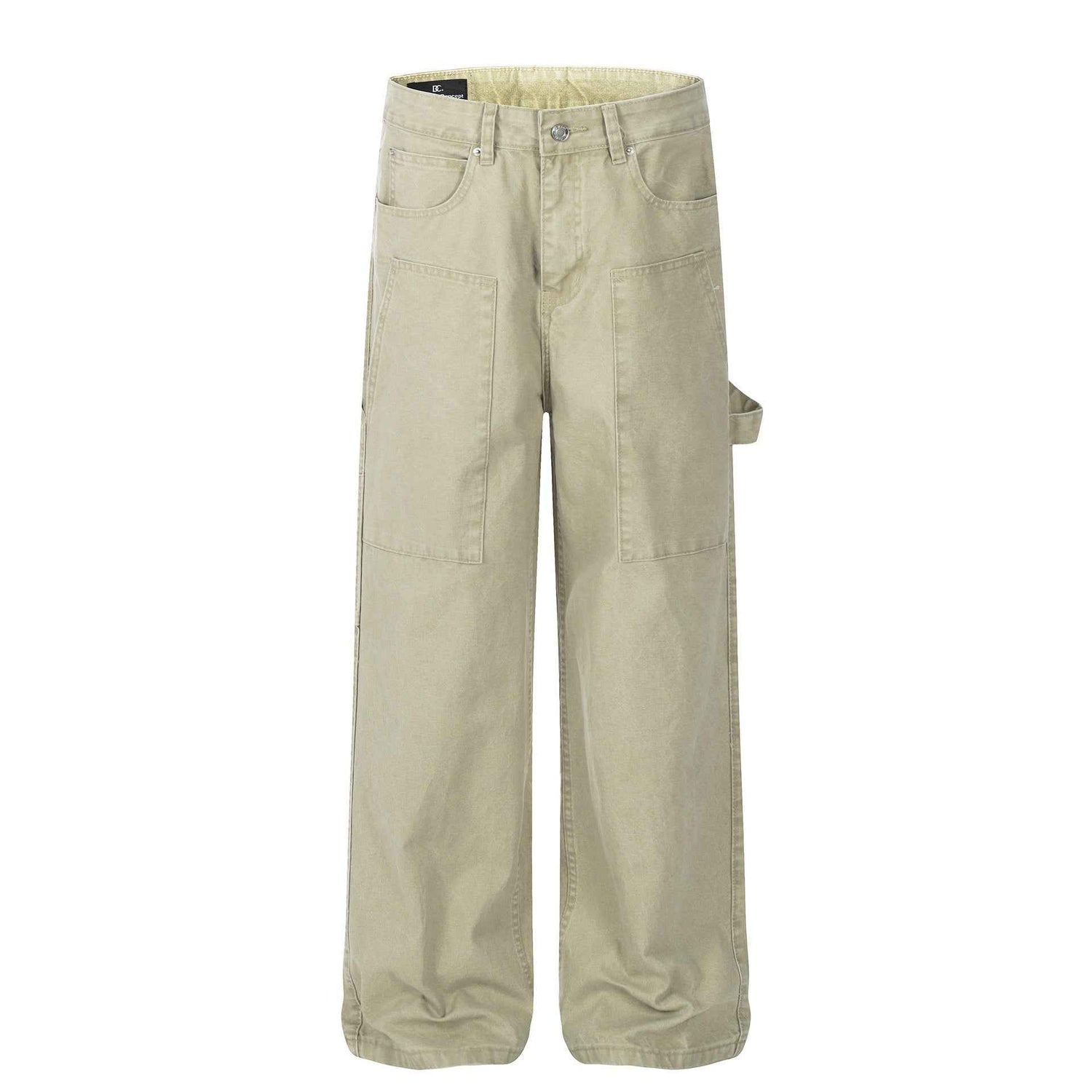 Washed Design Cargo Jeans for Men - High-Grade Loose Straight Fit