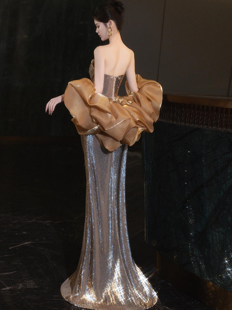 Niche Evening Dress - Banquet Temperament Evening Dress for Elegant Events - Florence Luxe