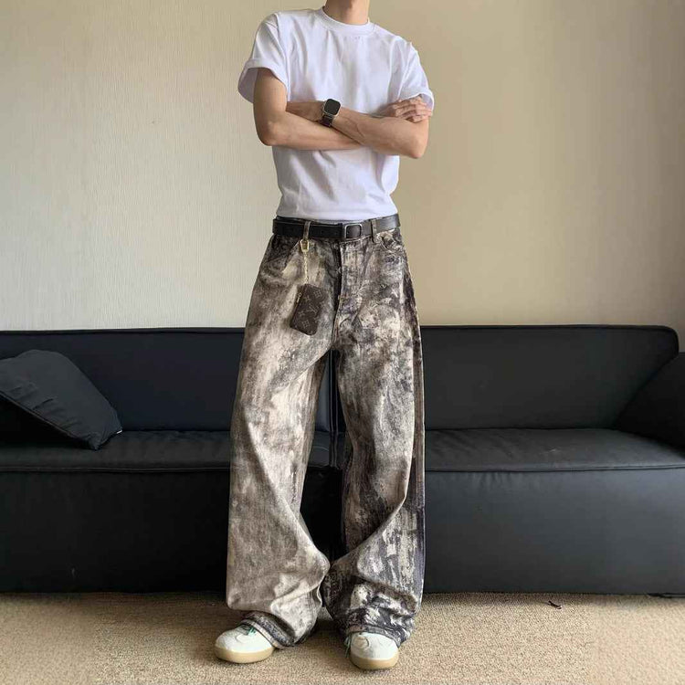 New 3D Digital Camouflage Printed Denim Trousers