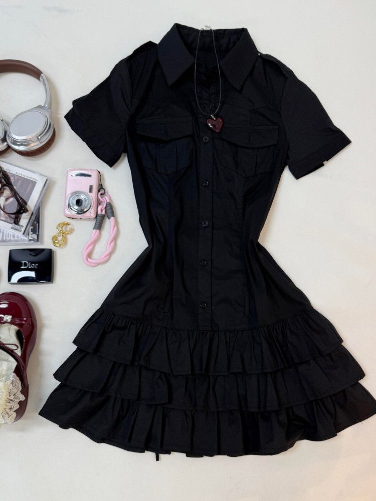 Navy Blue Cake Shirt Women&