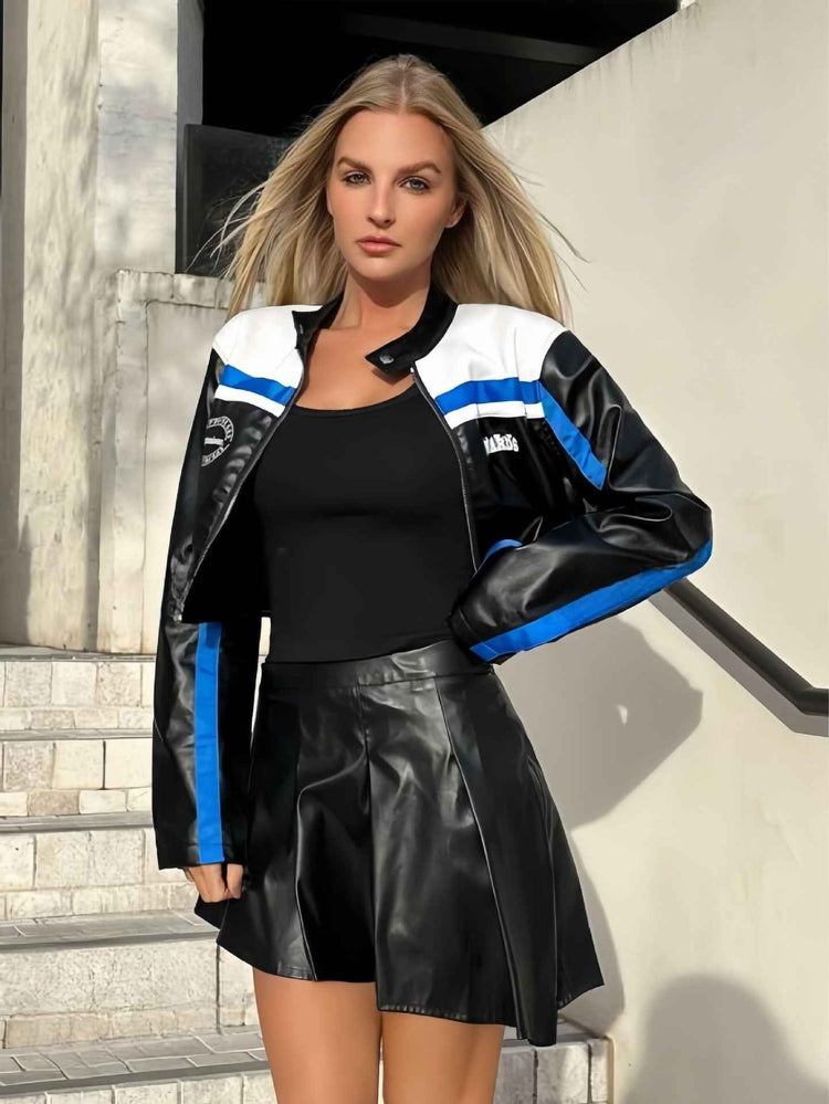 Striped Zipper Coat Women - Trendy and Stylish Outerwear for Fashionable Looks