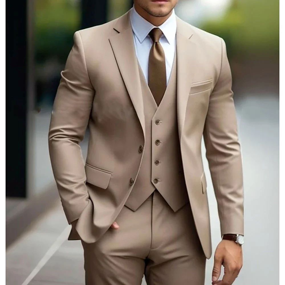 Business Casual Three-Piece Suit for Bridegroom Men&