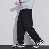 Retro Wool Tapered Pants - Stylish Mens Casual Loose Pants for Everyday Wear