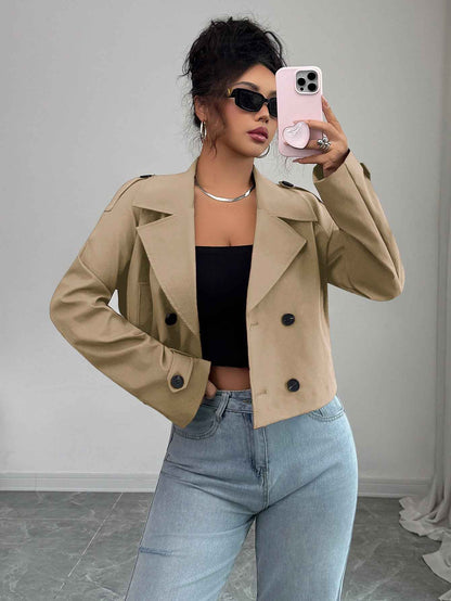 Casual Minimalist Long Sleeve Jacket Vest Coat Women