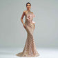Halter Sequined Mermaid Evening Dress