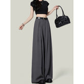 Gray Suit Pants For Women Spring And Autumn New High Waist - Florence Luxe