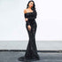 Strapless Long Sleeve Sequins Evening Dress for Parties - Perfect Strapless Sequins Evening Dress