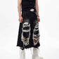 Cropped Ripped Patch Pants for a Trendy Look