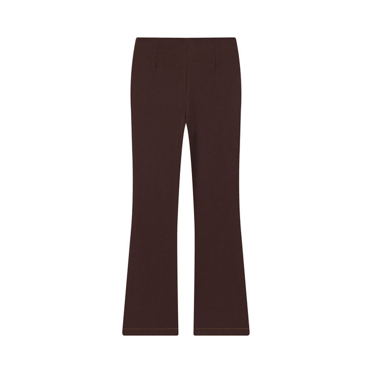 Piped Short Jacket Flare Pants Set for Chic Style - Florence Luxe