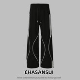 Autumn And Winter Leisure Sweatpants Loose Wide Leg Straight.