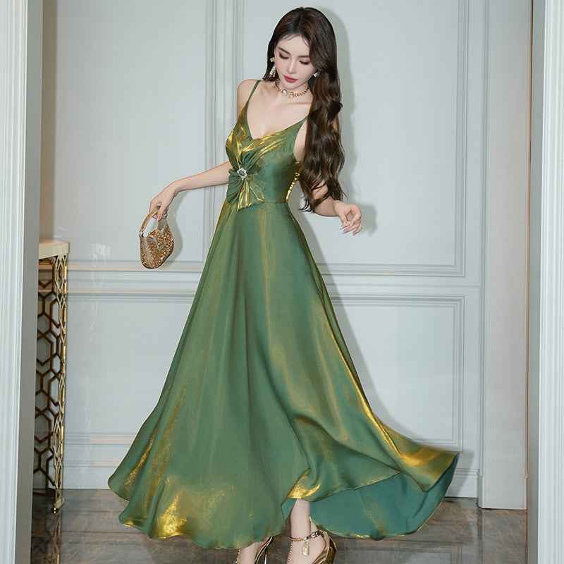 Irregular Swing Sling Dress for Women - Trendy and Versatile Style