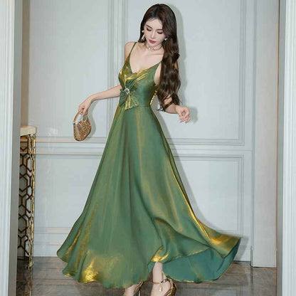 Irregular Swing Sling Dress for Women - Trendy and Versatile Style