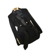 Double Breasted Elegant Slim Fit Elegant Versatile Lace-up Women&