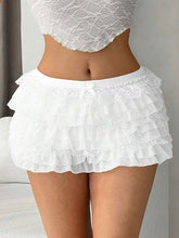 European and American Sexy Lace Bow Shorts with Nine Layers for Ultimate Comfort - Florence Luxe