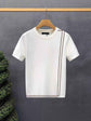 Striped Knitted Summer T-Shirt for Men - Youth Slim Fit High-end Retro Short Sleeve