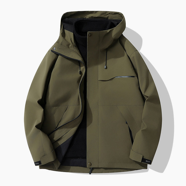 Outdoor Waterproof Jacket Men - Cotton Coat for All Weather Conditions - Florence Luxe