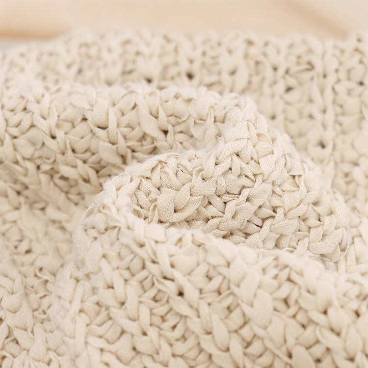 Transparent Organza Bowknot Decoration Knitted Coat.