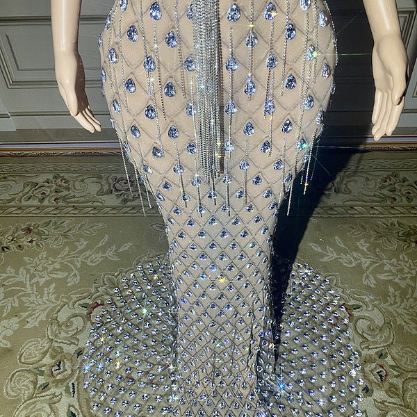 No Back Traceless Sexy Elegant Fishtail Gown - Florence Luxe