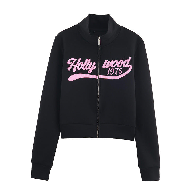 Printed Zipper Hoodie Fleece Pants: Comfort Meets Style in Flare Design - Florence Luxe