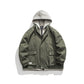 Color Matching Hooded Jacket Men with Three-Dimensional Pocket Retro Style - Florence Luxe