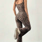 Summer New Slim Fit Backless Printed Jumpsuit for Women - Vintage Long Sleeve Dress Style