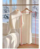 High-grade White Sweater Skirt Suit for Stylish Elegance