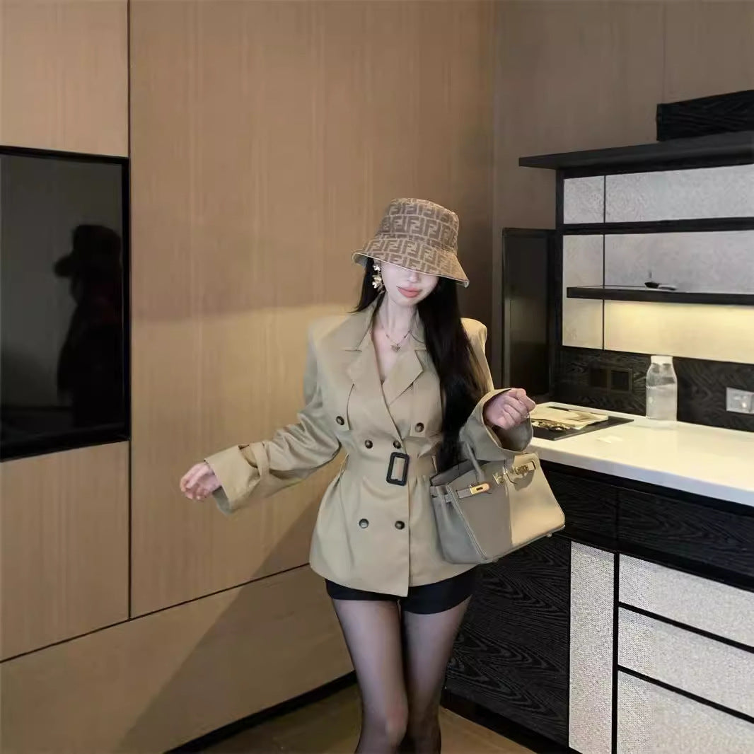 French Double Breasted Coat - Elegant French Style for Timeless Sophistication - Florence Luxe