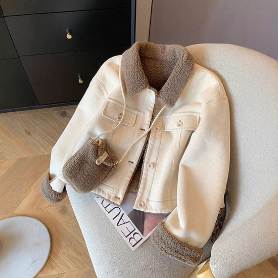 Loose Fur Coat for Women - Thick and Cozy Small Design