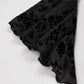 Black Floral Lace Skirt A-Line Short Top for Elegant Style - Florence Luxe