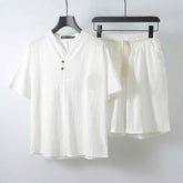 Loose Linen Menswear Set: Two-Piece Clothing for Ultimate Comfort
