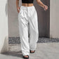 Stripe Printed Trousers Fashion High Waist Straight Leg Pants With Pocket Zipper Casual Suit Pants For Women - Florence Luxe