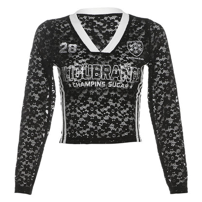 Solid Color Slim Fit Midriff-Baring Long Sleeve Top for Women - Florence Luxe