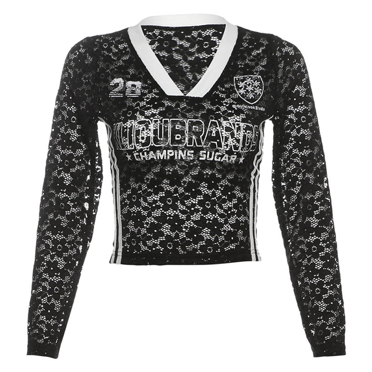 Solid Color Slim Fit Midriff-Baring Long Sleeve Top for Women - Florence Luxe