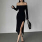 Slim-fit Tube Top Off-shoulder Dress Women