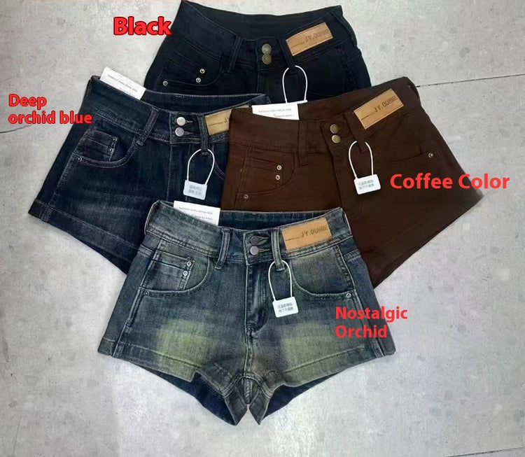 American Retro Denim Shorts Women&